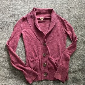 Target Maroon Cardigan Sweater Knit